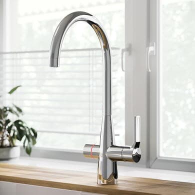 ONLY OPENED - Single Lever Chrome 4 in 1 Boiling and Filtered Water Kitchen Tap - Pronto Wallace
