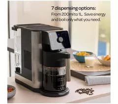 AQUA OPTIMA Aurora Water Dispenser & Filter Coffee Machine - Black