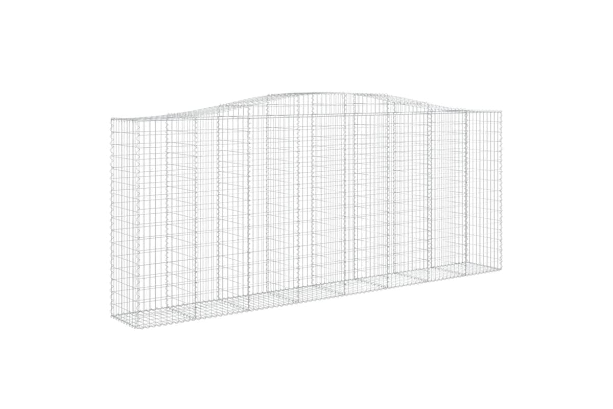 vidaXL 153418 Arched Gabion Basket 400x50x160/180cm Galvanised Iron