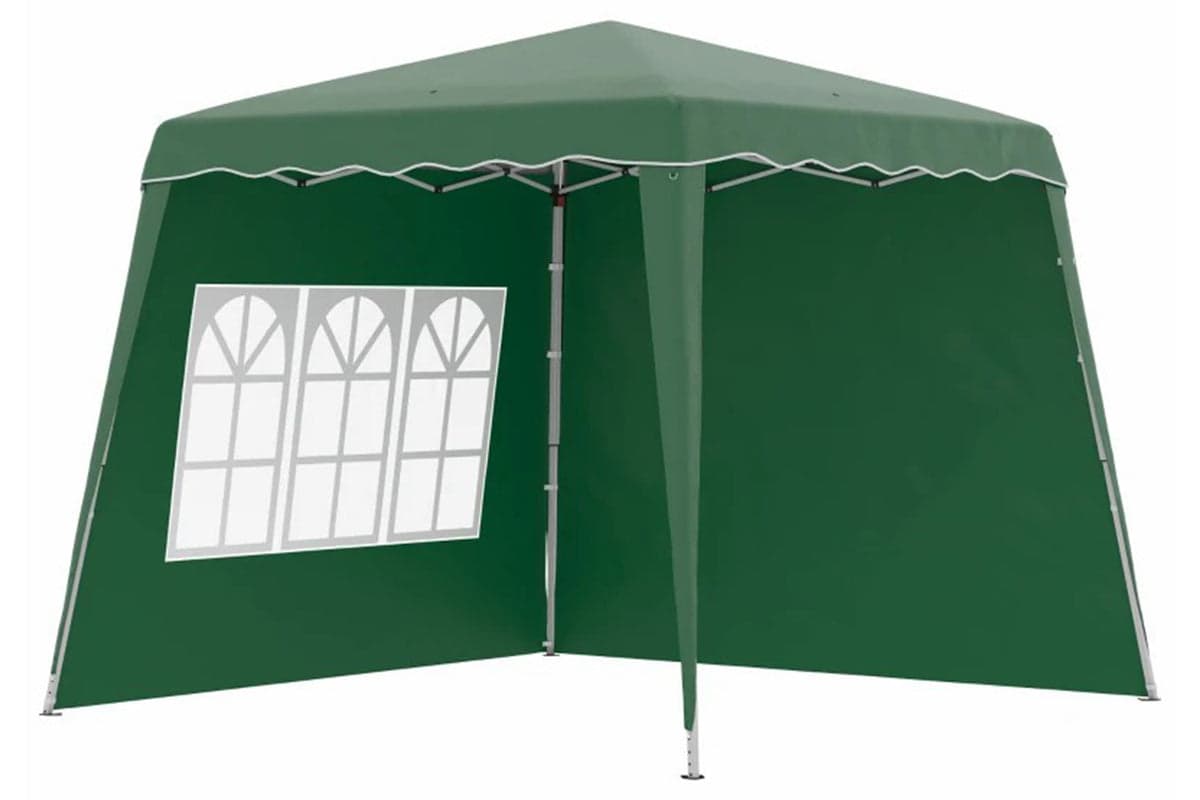 Outsunny 84c-411v00dg - Pop Up Canopy With Inclined Legs