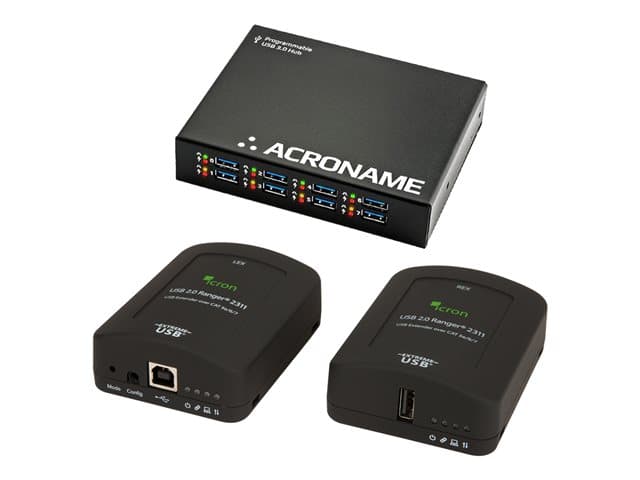 HP - Acroname USBHub3+ - BYOD solution for Poly Studio Room Kit - hub - 8 ports - with Icron USB 2.0 Ranger 2311