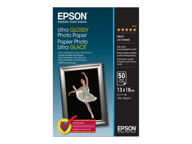 EPSON - Ultra Glossy Photo Paper - photo paper - glossy - 50 sheet(s) - 130 x 180 mm