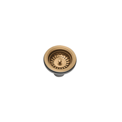GRADE A1 - Brushed Brass Kitchen Sink Strainer Waste - Enza