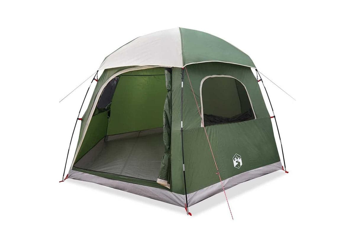 Vidaxl Family Tent Igloo 6-person Green Waterproof