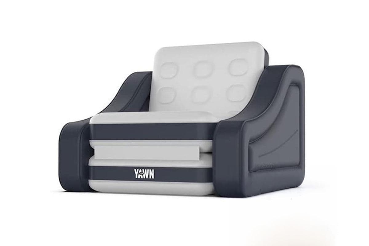Yawn Air Sofa Bed | Single | Grey/Black