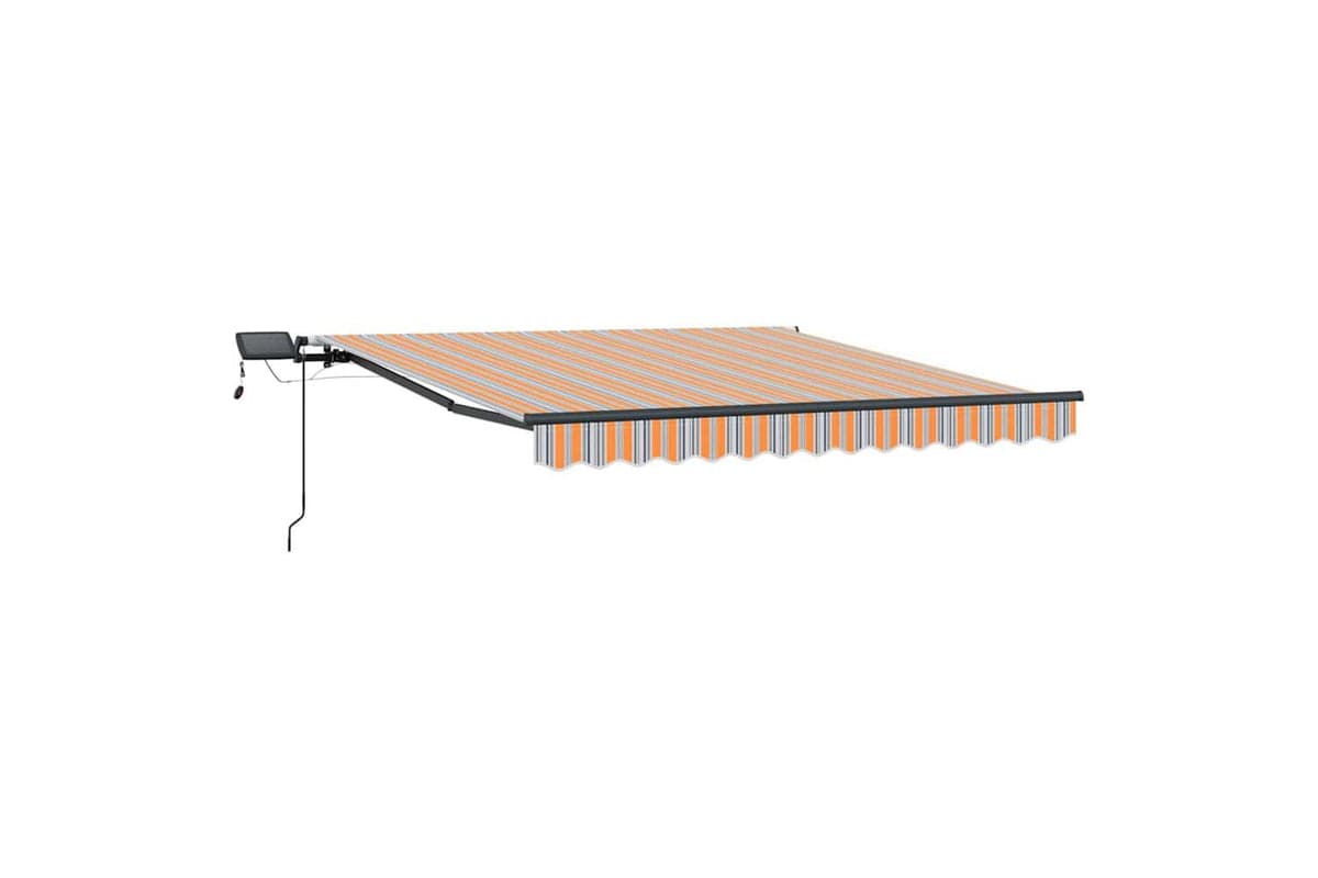 Vidaxl Retractable Awning Manual Multicolour 300 X 250 Cm Fabric