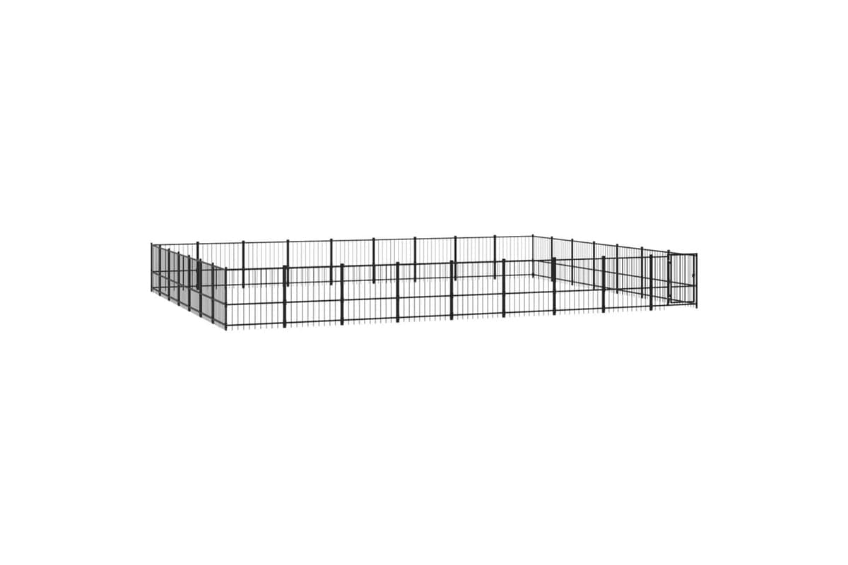 Vidaxl 3124652 Outdoor Dog Kennel Steel 59.28 M2