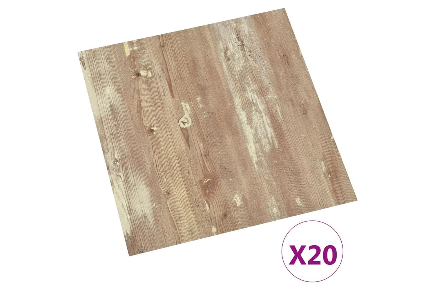 Vidaxl Self-adhesive Flooring Planks 20 Pcs Pvc 1.86 Sq M Brown