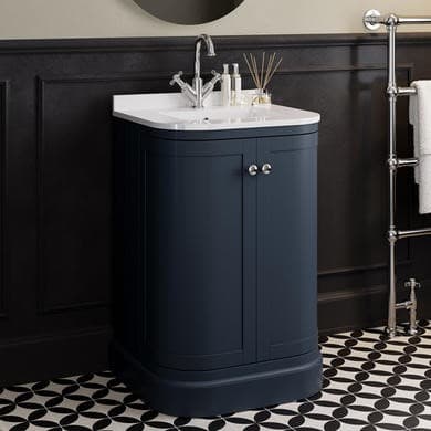 Bowland 600mm Curved Freestanding Vanity Unit