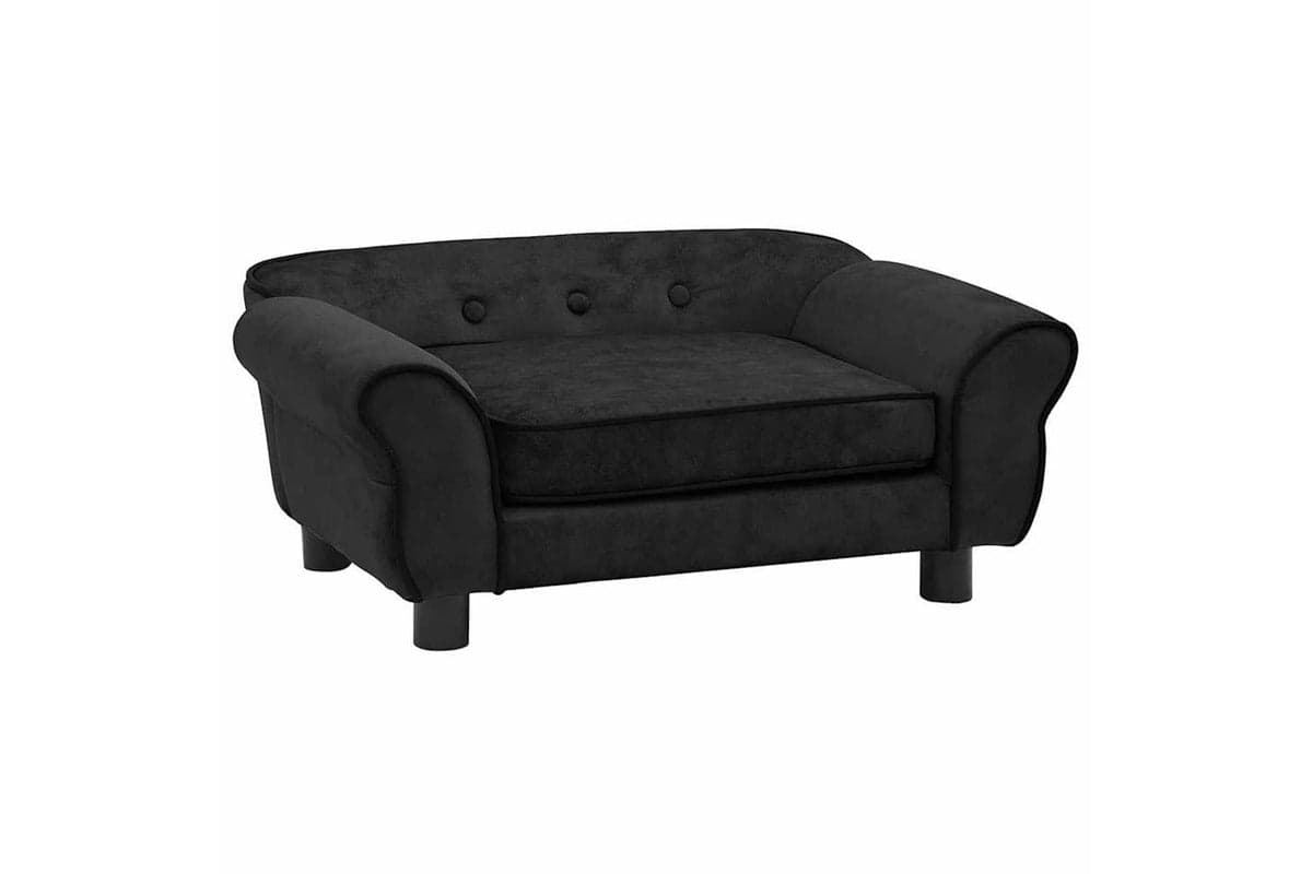 Vidaxl Dog Sofa Black 72x45x30 Cm Plush