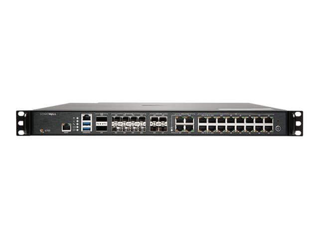SONICWALL - NSa 6700 - Security appliance - 10GbE, 5GbE, 2.5GbE, 25GbE, 40GbE - 1U - rack-mountable