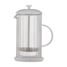 Luxe Cafetiere White 1L