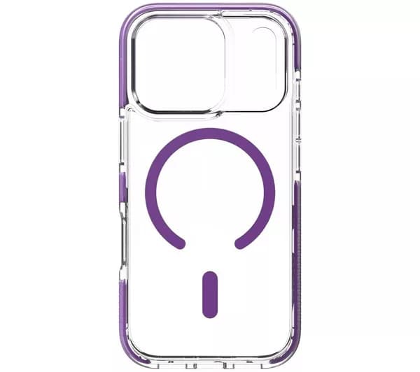 ZAGG Santa Cruz Snap iPhone 18 Pro Max Case - Clear & Purple