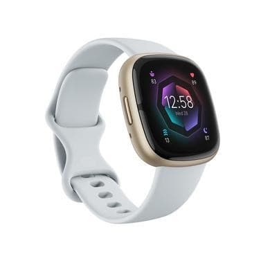Fitbit Sense 2 Soft Gold Aluminium with Blue Mist Band Bluetooth Smartwatch