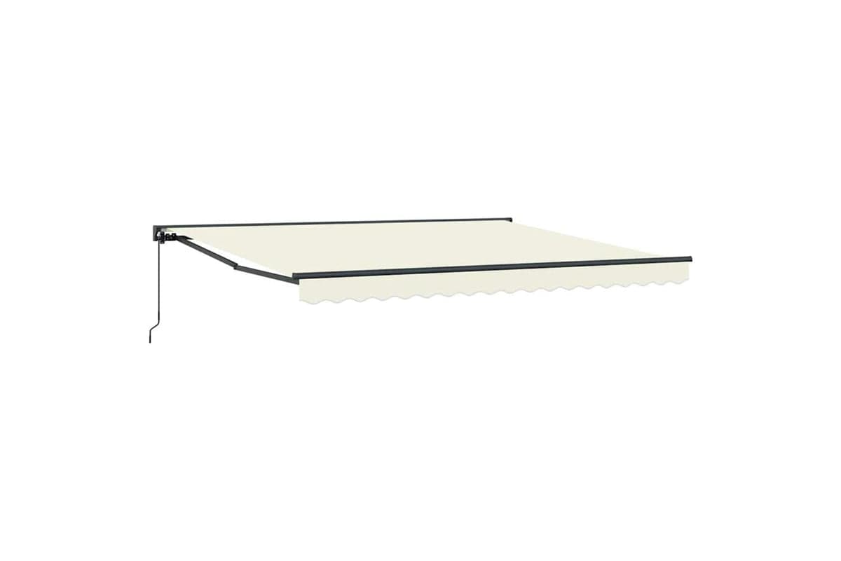 Vidaxl Retractable Awning Manual Cream 400x300 Cm Fabric