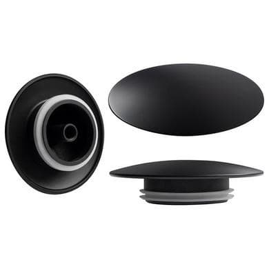 Matt Black Bath Waste Cover Upgrade
