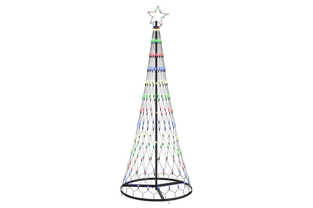 Vidaxl Led Christmas Tree Multicolour 71 X 71 X 1845 Cm Metal
