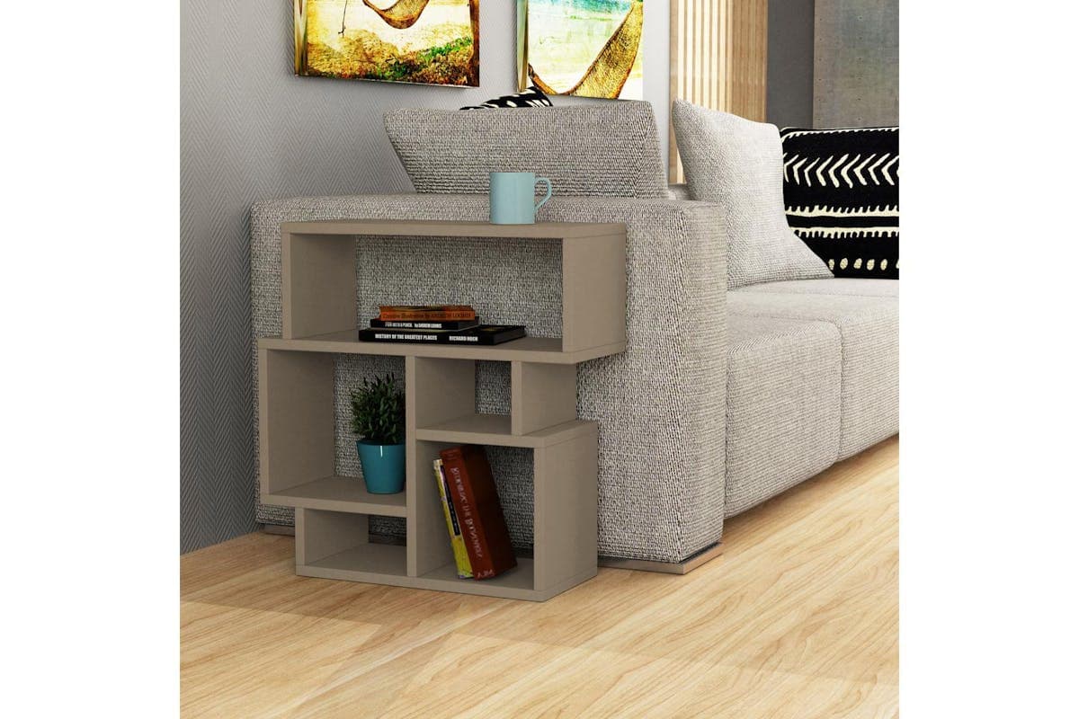Decortie Karma Side Table | Multipurpose | Mocha Grey | H60.5 Cm