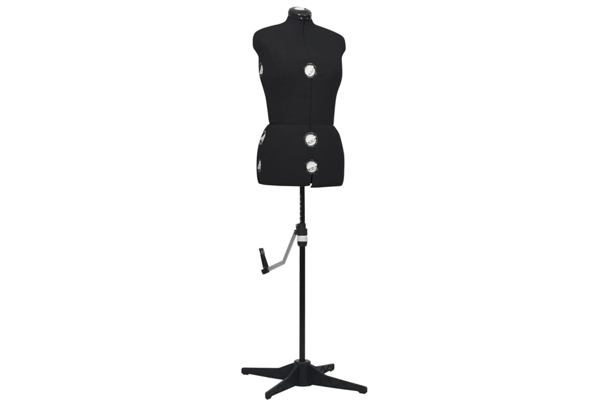 Vidaxl 288488 Adjustable Dress Form Female Black M Size 40-46