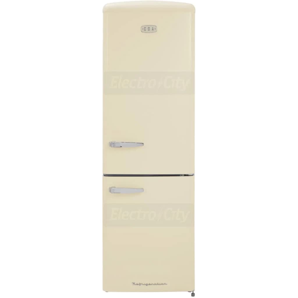 CDA Florence 330 Litre 60/40 Retro Freestanding Fridge Freezer | Cream