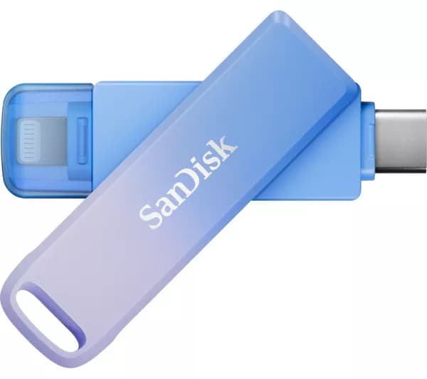 SANDISK Creator USB Type-C Memory Stick - 128 GB, Lilac-Blue Ombre