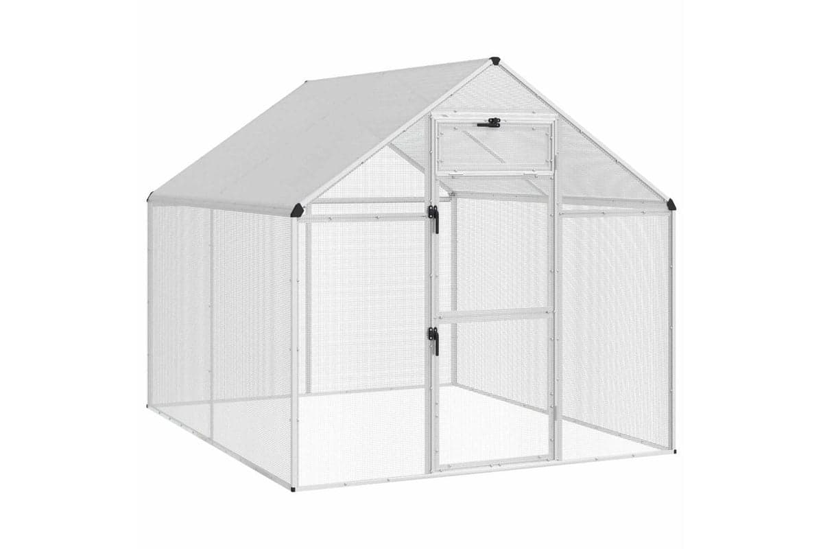 Vidaxl Bird Cage Silver 1815 X 221 X 1735 Cm