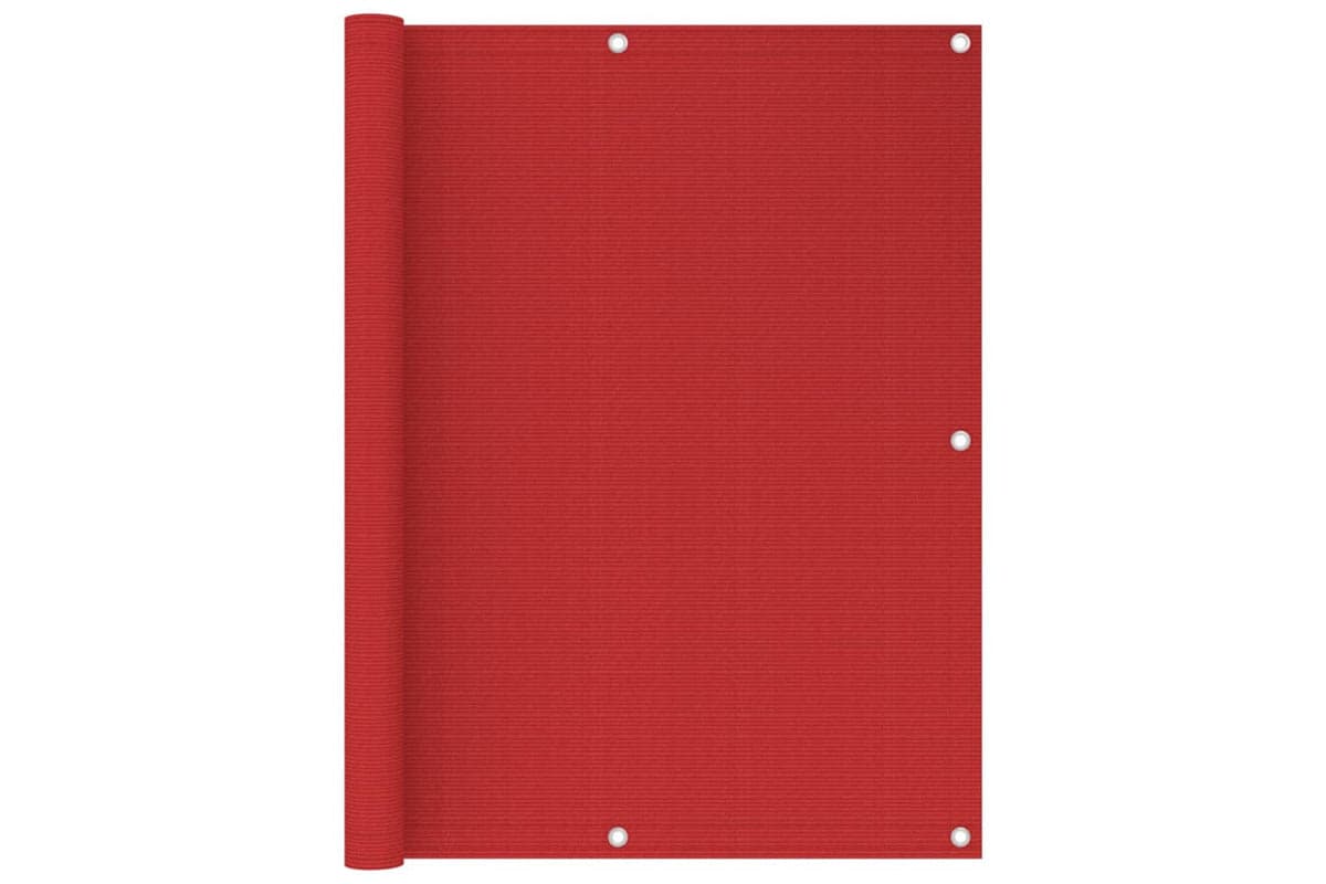 vidaXL 311014 Balcony Screen Red 120x500cm Hdpe