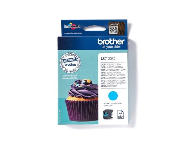 BROTHER - LC123C - High Yield - cyan - original - ink cartridge