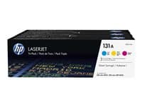 HP - 131A - 3-pack - yellow, cyan, magenta - original - LaserJet - toner cartridge (U0SL1AM)