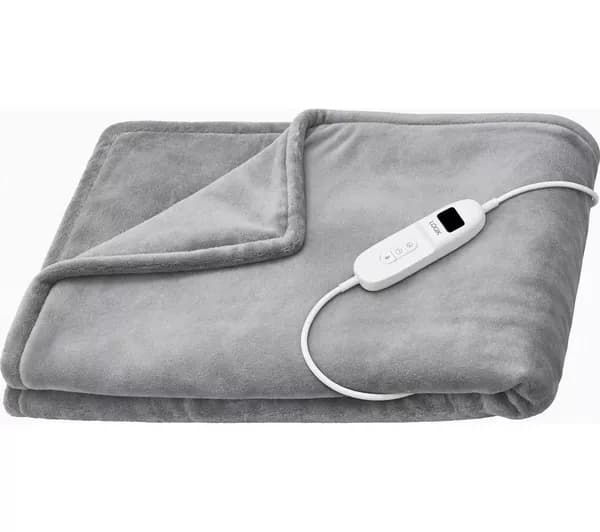 LOGIK L16HTG26 Heated Throw - Light Grey