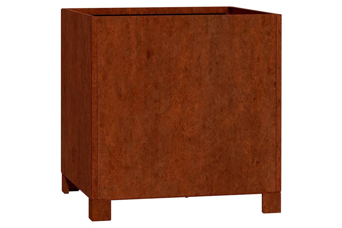 vidaXL 823680 Planter With Legs Rusty 42x40x43cm Corten Steel