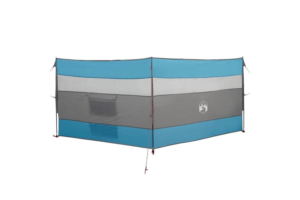 Vidaxl Camping Windbreak Blue 340x130 Cm Waterproof