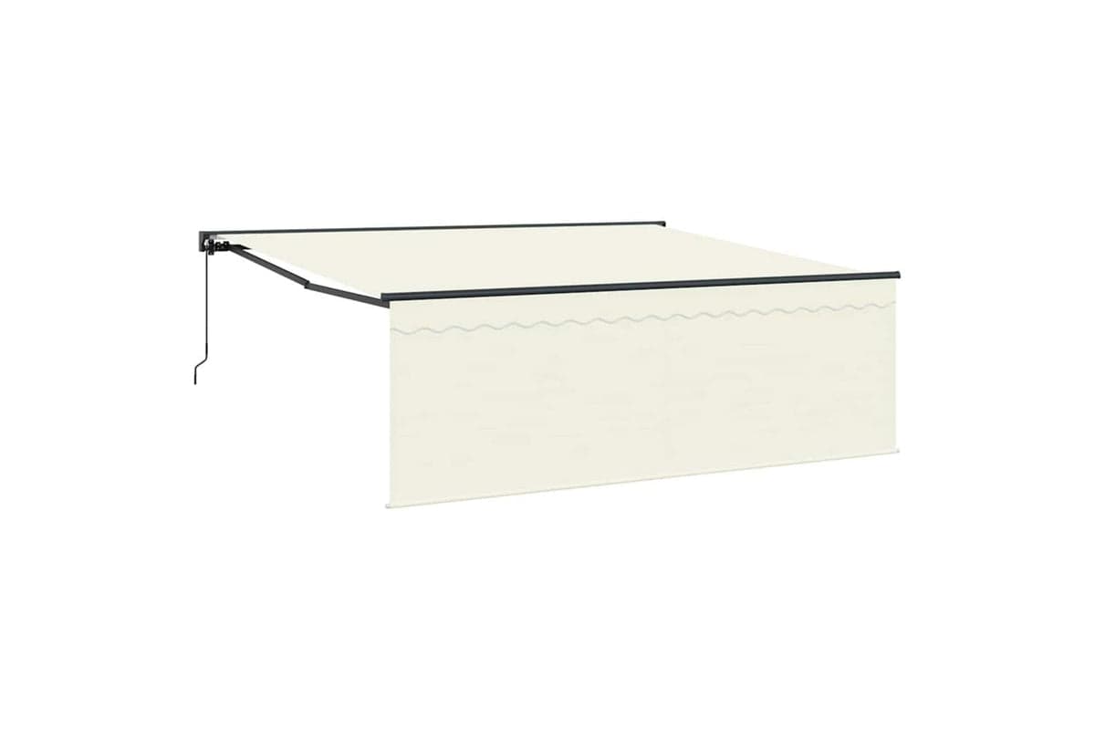 Vidaxl Retractable Awning Cream 350 X 250 Cm Fabric And Metal