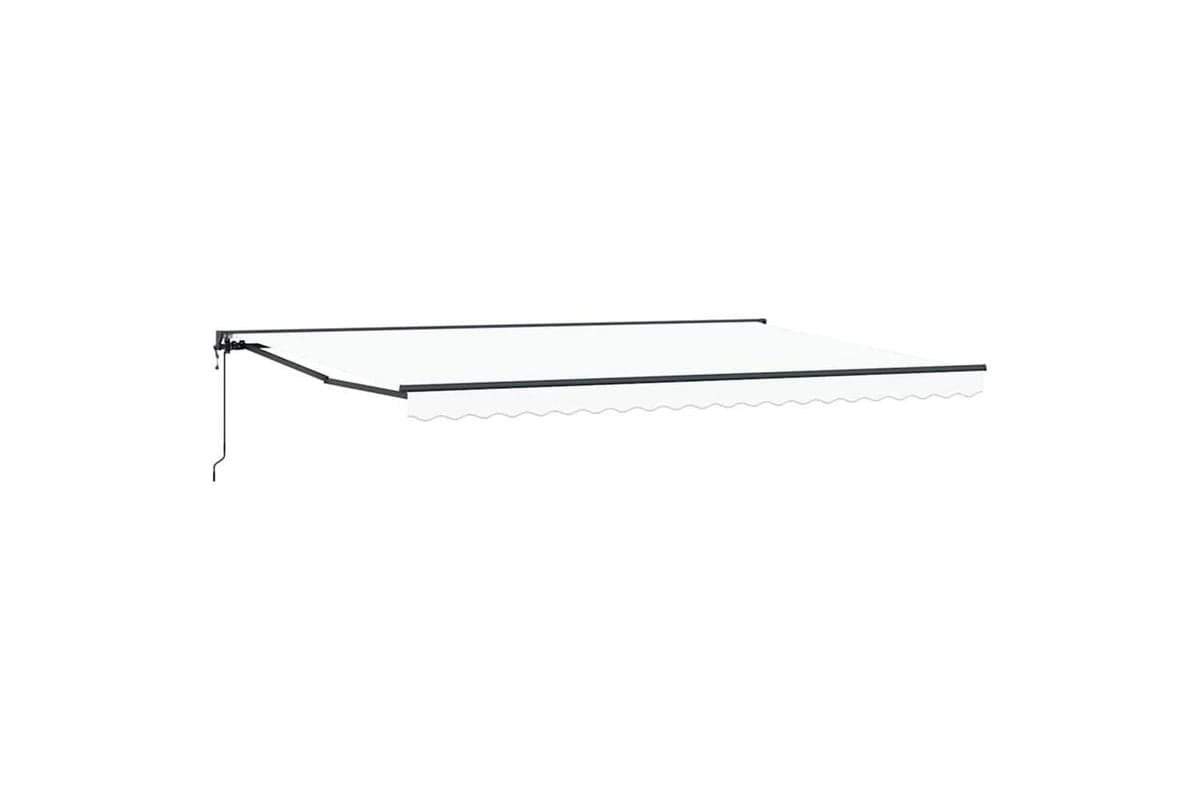 Vidaxl Retractable Awning White 500x300 Cm Fabric