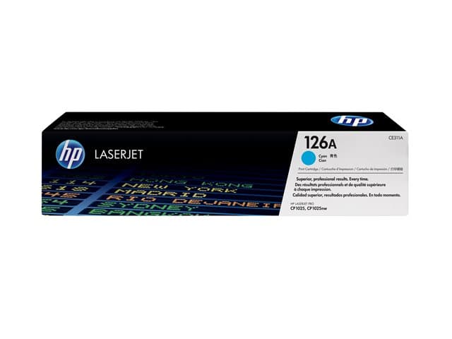 HP - 126A - cyan - original - LaserJet - toner cartridge (CE311A)
