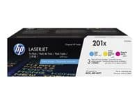 HP - 201X - 3-pack - High Yield - yellow, cyan, magenta - original - LaserJet - toner cartridge (CF253XM)