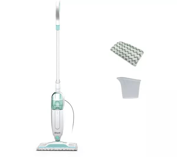 SHARK S1000UK Pro Steam Mop - White & Mint