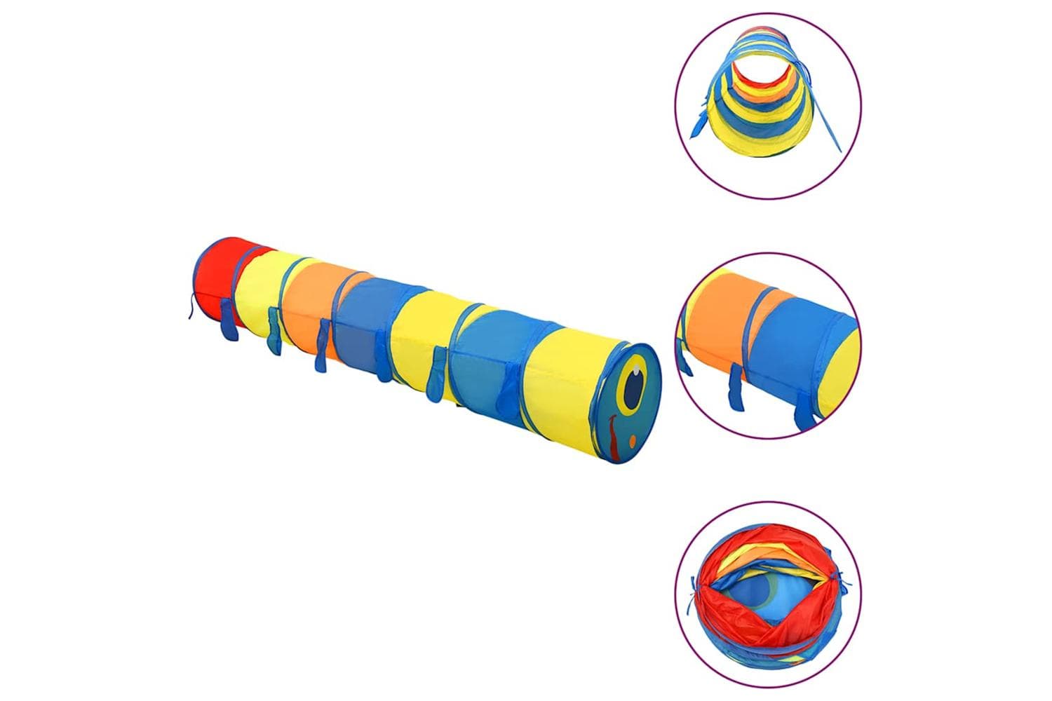 Vidaxl Children Play Tunnel Multicolour 245 Cm Polyester